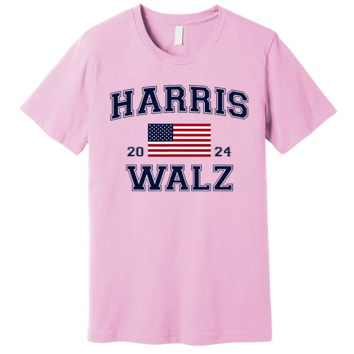 President Harris Walz 2024 Kamala Harris Tim Walz Vote Premium T-Shirt