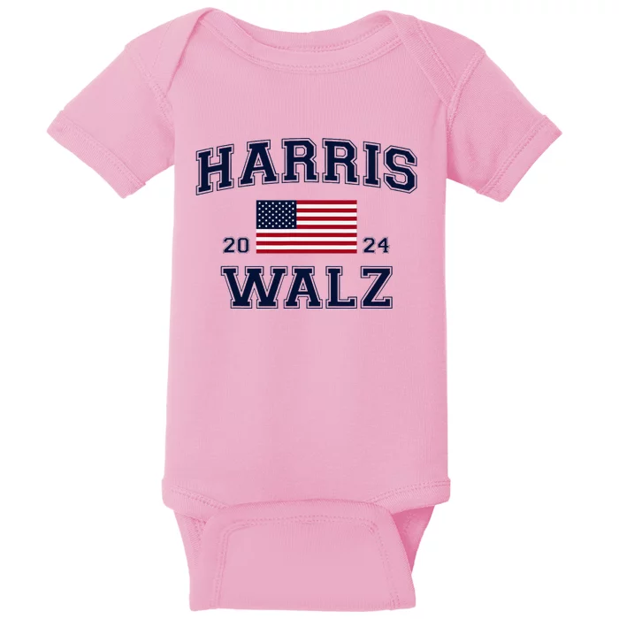 President Harris Walz 2024 Kamala Harris Tim Walz Vote Baby Bodysuit