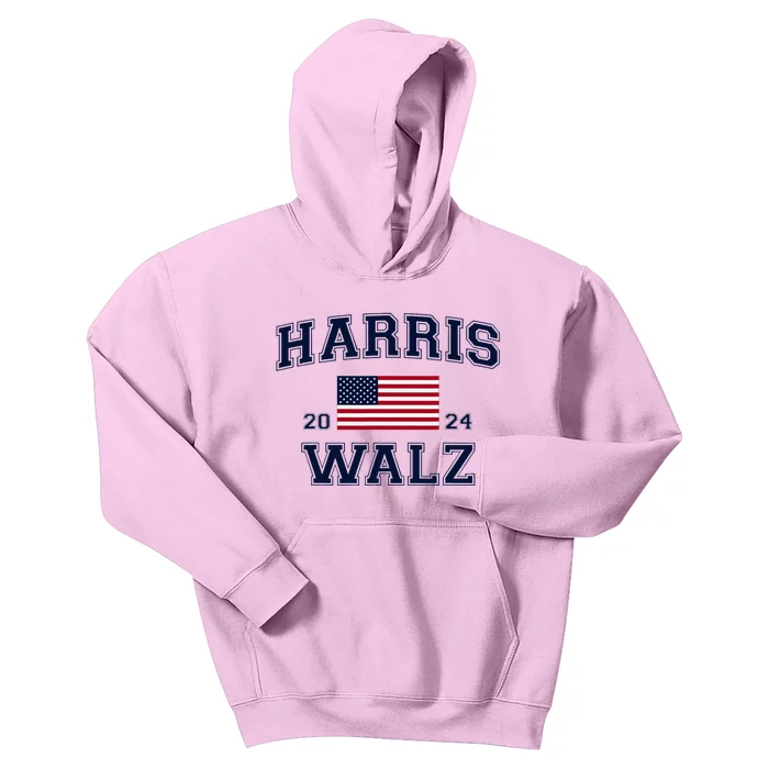 President Harris Walz 2024 Kamala Harris Tim Walz Vote Kids Hoodie