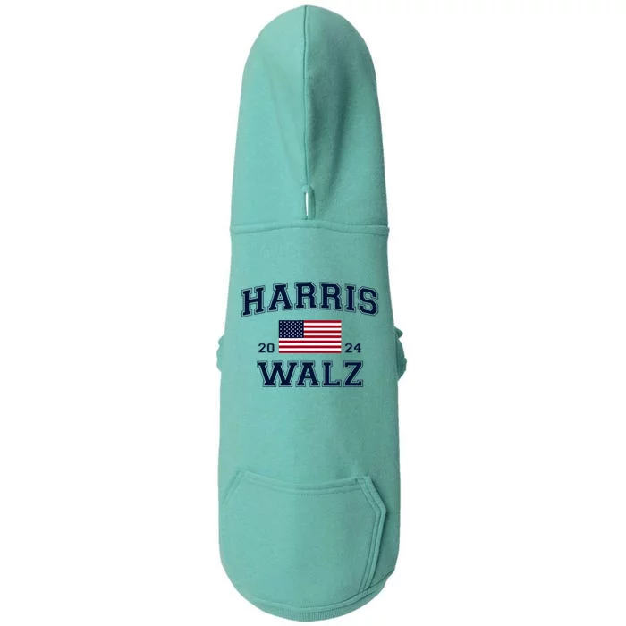 President Harris Walz 2024 Kamala Harris Tim Walz Vote Doggie 3-End Fleece Hoodie