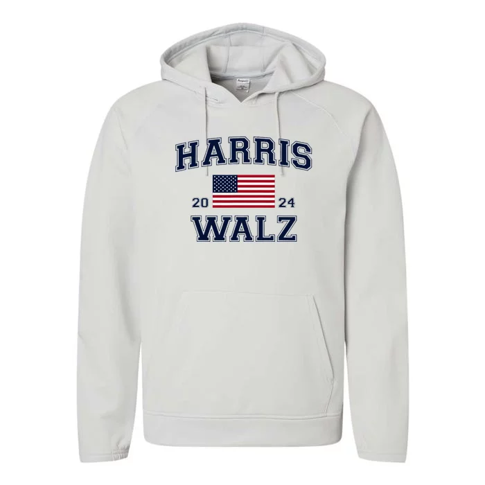 President Harris Walz 2024 Kamala Harris Tim Walz Vote Performance Fleece Hoodie