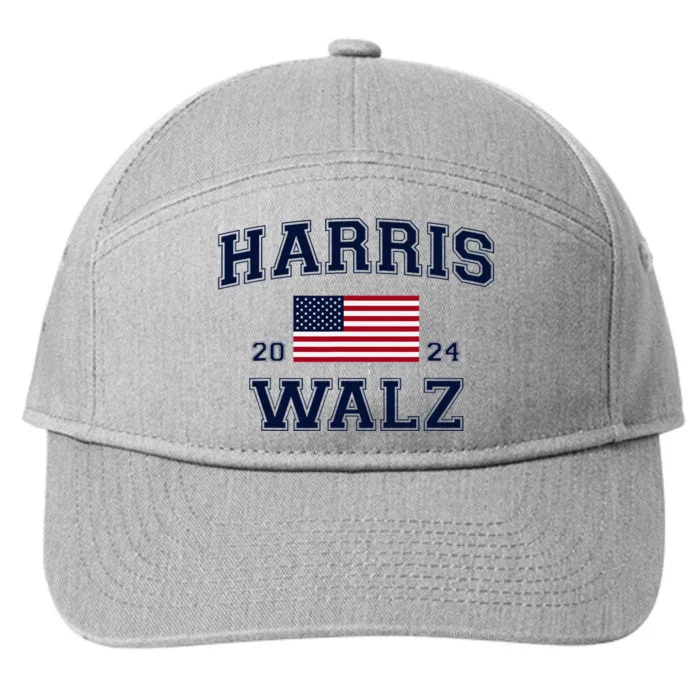 President Harris Walz 2024 Kamala Harris Tim Walz Vote 7-Panel Snapback Hat