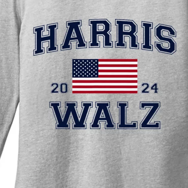 President Harris Walz 2024 Kamala Harris Tim Walz Vote Womens CVC Long Sleeve Shirt