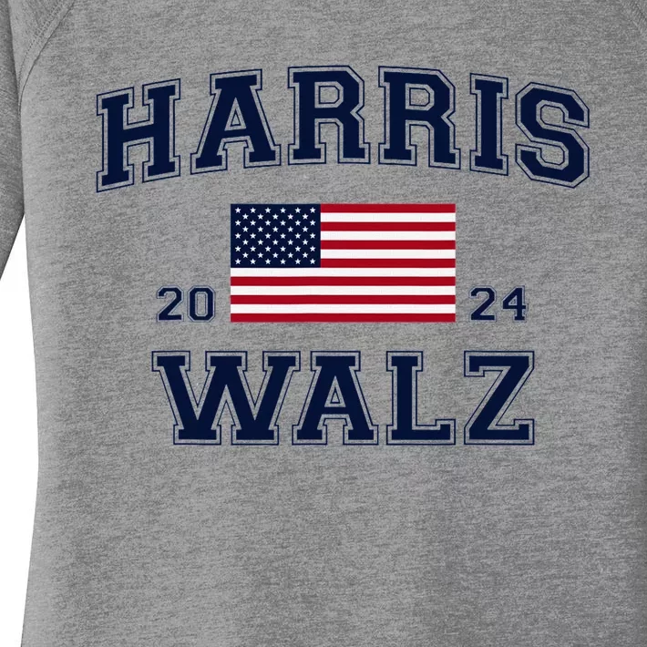 President Harris Walz 2024 Kamala Harris Tim Walz Vote Women's Perfect Tri Tunic Long Sleeve Shirt