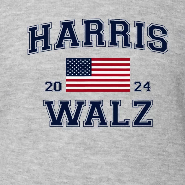 President Harris Walz 2024 Kamala Harris Tim Walz Vote Toddler Sweatshirt