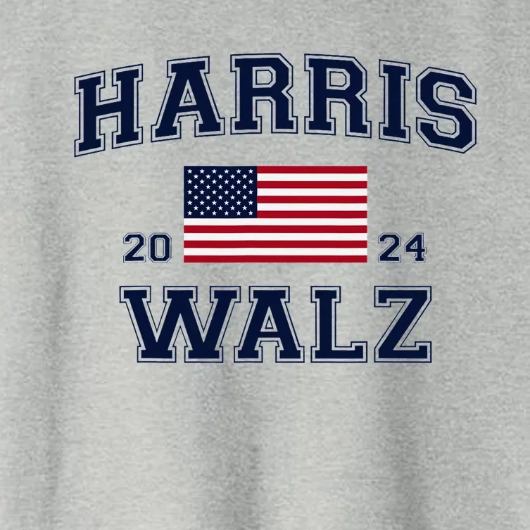 President Harris Walz 2024 Kamala Harris Tim Walz Vote Women's Crop Top Tee