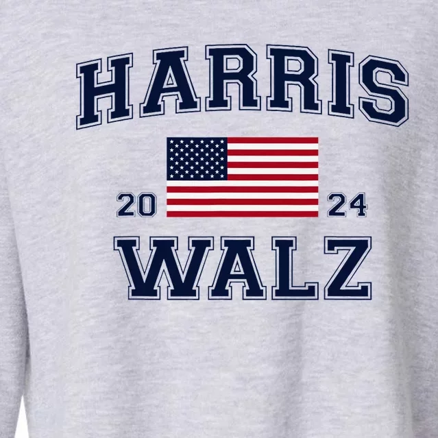 President Harris Walz 2024 Kamala Harris Tim Walz Vote Cropped Pullover Crew