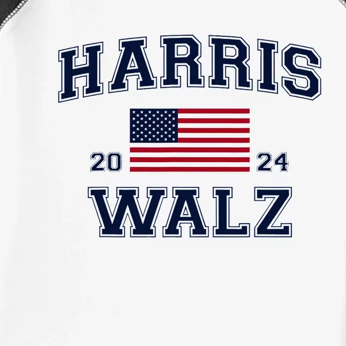 President Harris Walz 2024 Kamala Harris Tim Walz Vote Infant Baby Jersey Bodysuit