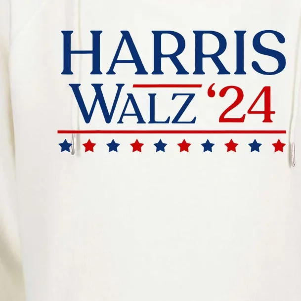 President Harris Walz 2024 Kamala Harris Tim Walz Vote Womens Funnel Neck Pullover Hood