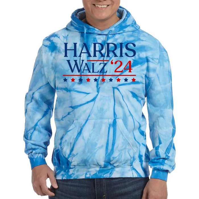 President Harris Walz 2024 Kamala Harris Tim Walz Vote Tie Dye Hoodie