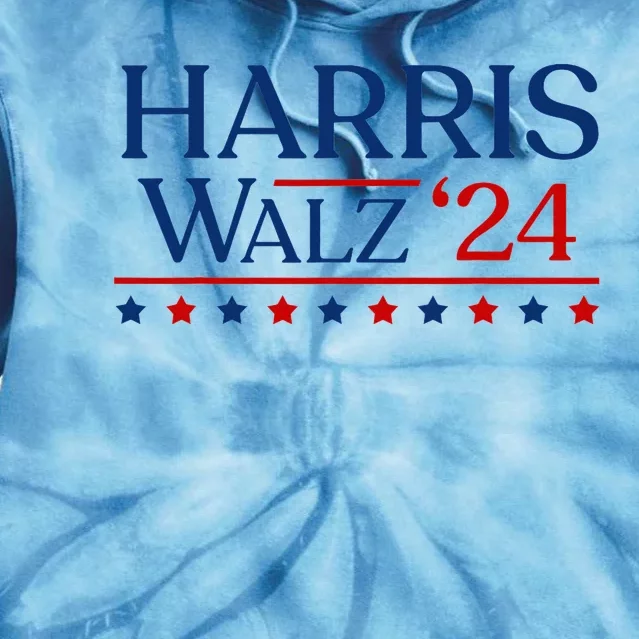 President Harris Walz 2024 Kamala Harris Tim Walz Vote Tie Dye Hoodie