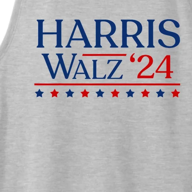 President Harris Walz 2024 Kamala Harris Tim Walz Vote Ladies Tri-Blend Wicking Tank