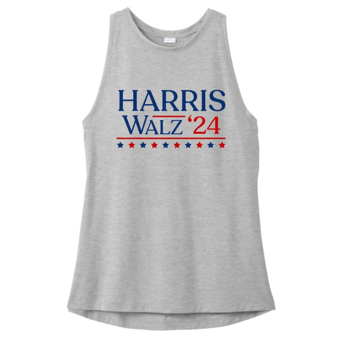 President Harris Walz 2024 Kamala Harris Tim Walz Vote Ladies Tri-Blend Wicking Tank