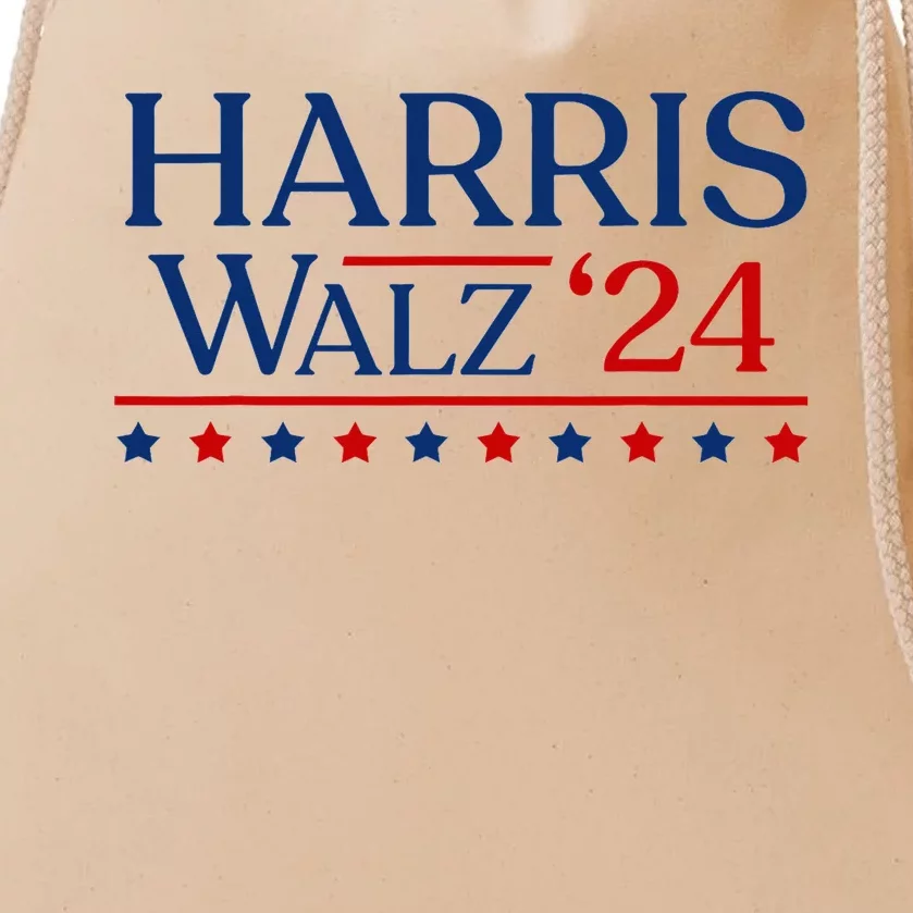 President Harris Walz 2024 Kamala Harris Tim Walz Vote Drawstring Bag