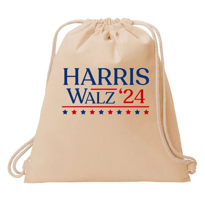 President Harris Walz 2024 Kamala Harris Tim Walz Vote Drawstring Bag