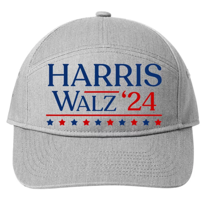 President Harris Walz 2024 Kamala Harris Tim Walz Vote 7-Panel Snapback Hat