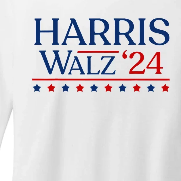 President Harris Walz 2024 Kamala Harris Tim Walz Vote Womens CVC Long Sleeve Shirt