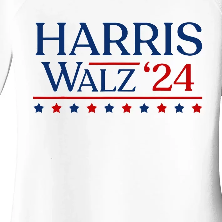 President Harris Walz 2024 Kamala Harris Tim Walz Vote Women's Perfect Tri Tunic Long Sleeve Shirt