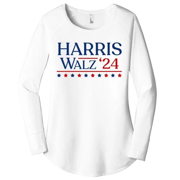 President Harris Walz 2024 Kamala Harris Tim Walz Vote Women's Perfect Tri Tunic Long Sleeve Shirt