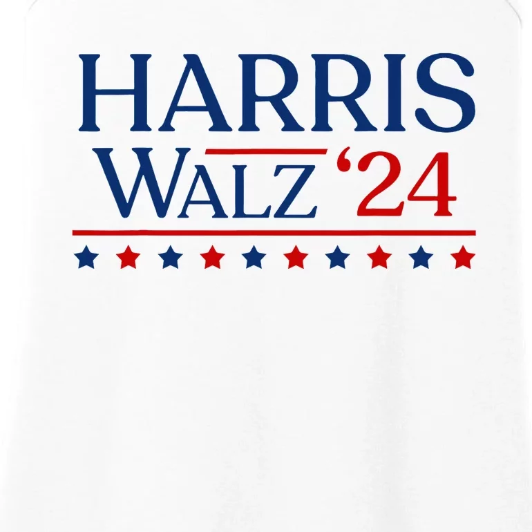 President Harris Walz 2024 Kamala Harris Tim Walz Vote Ladies Essential Tank