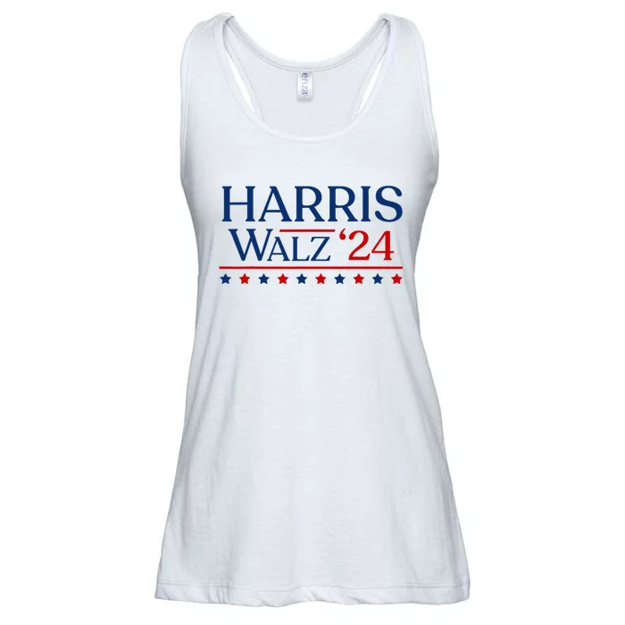 President Harris Walz 2024 Kamala Harris Tim Walz Vote Ladies Essential Flowy Tank