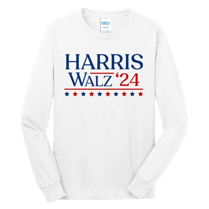 President Harris Walz 2024 Kamala Harris Tim Walz Vote Tall Long Sleeve T-Shirt