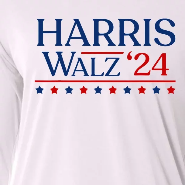 President Harris Walz 2024 Kamala Harris Tim Walz Vote Cooling Performance Long Sleeve Crew