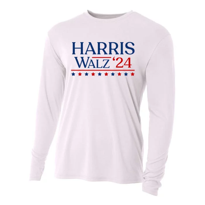 President Harris Walz 2024 Kamala Harris Tim Walz Vote Cooling Performance Long Sleeve Crew