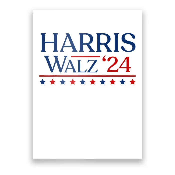 President Harris Walz 2024 Kamala Harris Tim Walz Vote Poster