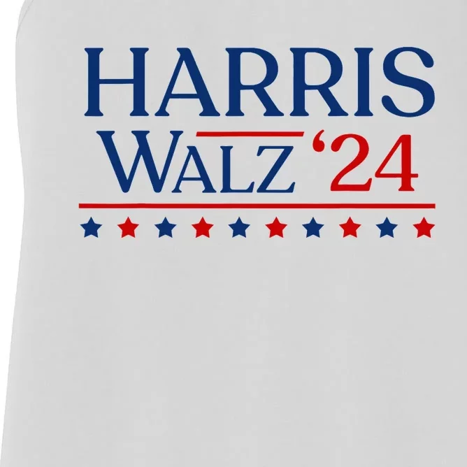 President Harris Walz 2024 Kamala Harris Tim Walz Vote Women's Racerback Tank