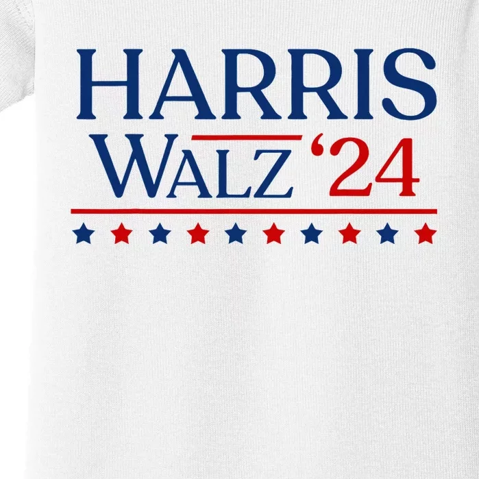 President Harris Walz 2024 Kamala Harris Tim Walz Vote Baby Bodysuit