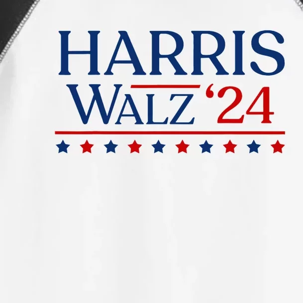 President Harris Walz 2024 Kamala Harris Tim Walz Vote Toddler Fine Jersey T-Shirt