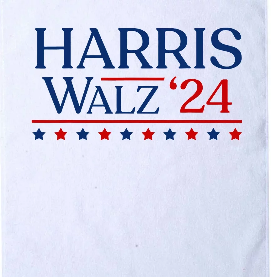 President Harris Walz 2024 Kamala Harris Tim Walz Vote Platinum Collection Golf Towel