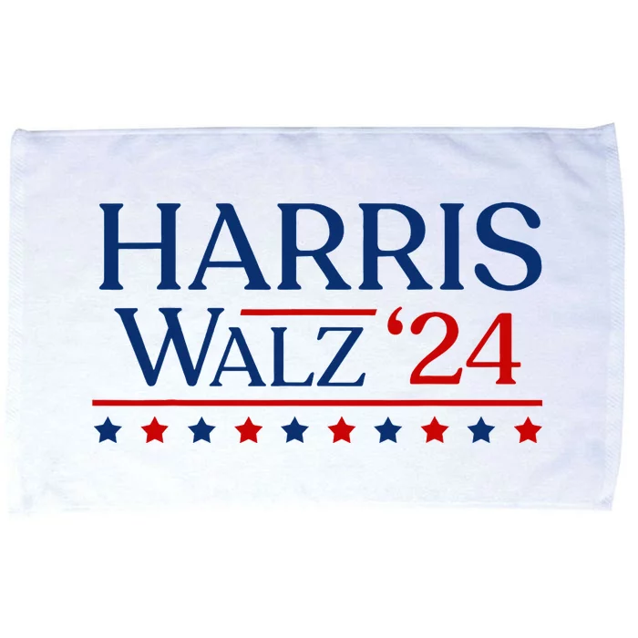 President Harris Walz 2024 Kamala Harris Tim Walz Vote Microfiber Hand Towel