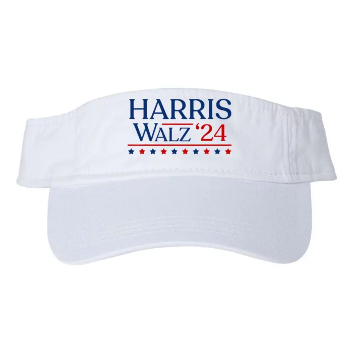 President Harris Walz 2024 Kamala Harris Tim Walz Vote Valucap Bio-Washed Visor