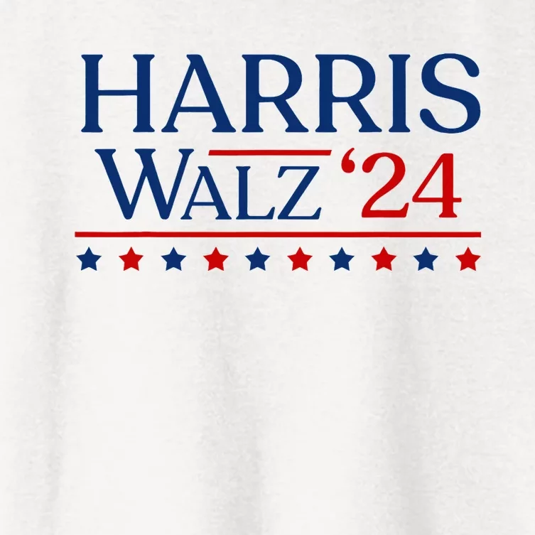 President Harris Walz 2024 Kamala Harris Tim Walz Vote Women's Crop Top Tee