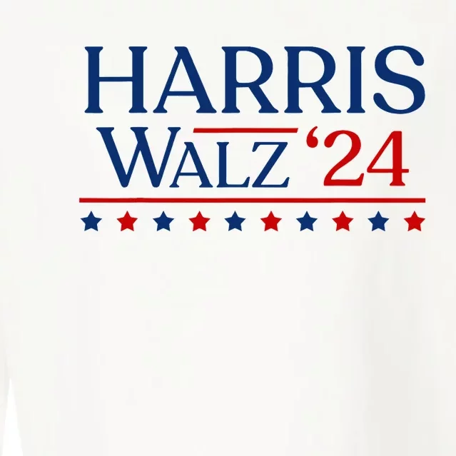 President Harris Walz 2024 Kamala Harris Tim Walz Vote Cropped Pullover Crew