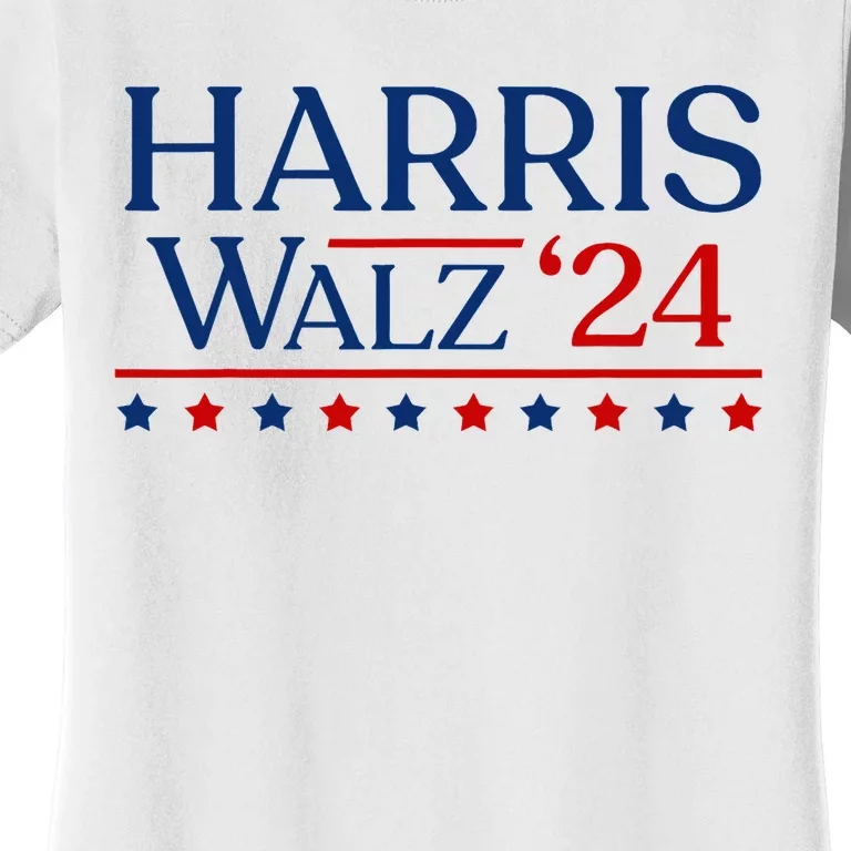 President Harris Walz 2024 Kamala Harris Tim Walz Vote Women's T-Shirt