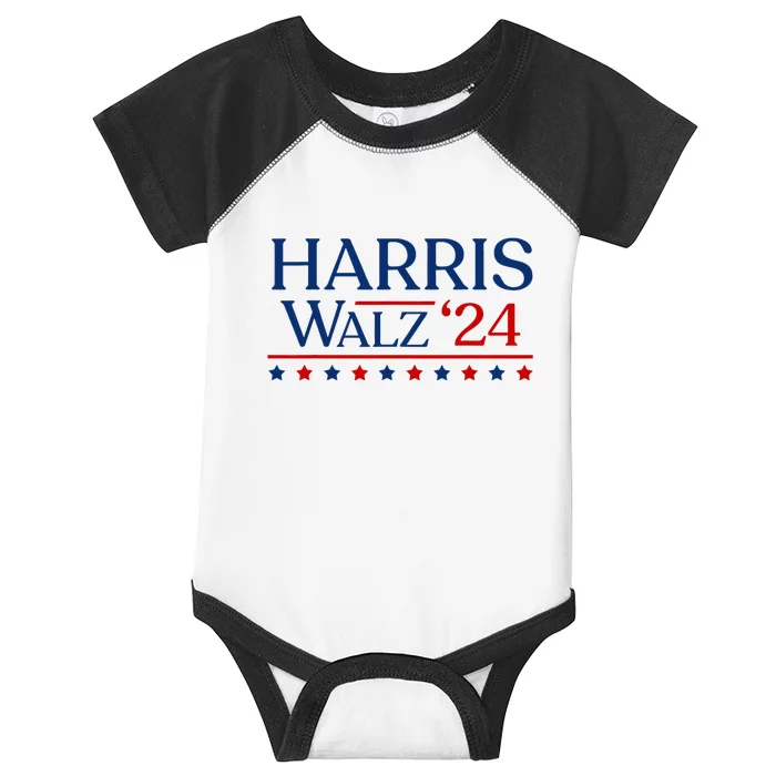 President Harris Walz 2024 Kamala Harris Tim Walz Vote Infant Baby Jersey Bodysuit