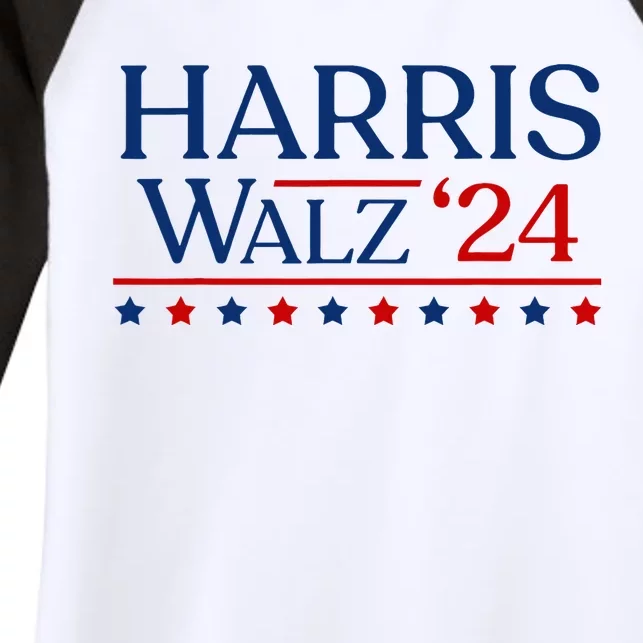 President Harris Walz 2024 Kamala Harris Tim Walz Vote Women's Tri-Blend 3/4-Sleeve Raglan Shirt