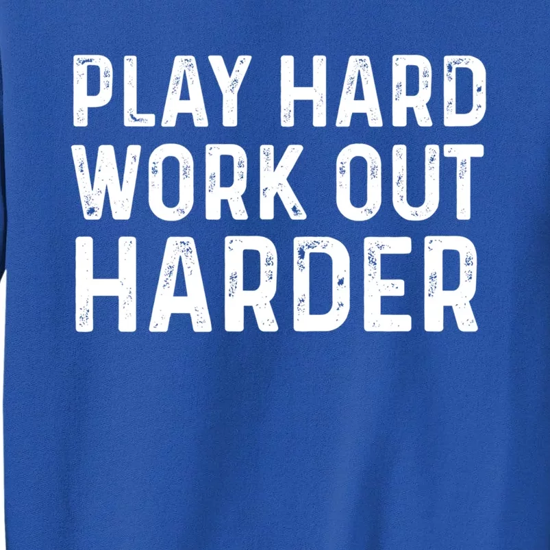 Play Hard Work Out Harder Standard Meaningful Gift Funny Gift Sweatshirt