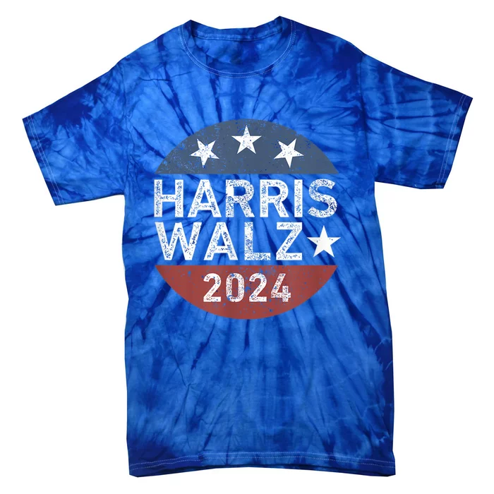 President Harris Walz 2024 Kamala Harris Tim Walz Vote Tie-Dye T-Shirt