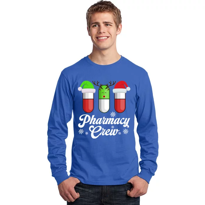 Pharmacy Husband Wife Crew Holiday Tech Idea Gift Tall Long Sleeve T-Shirt