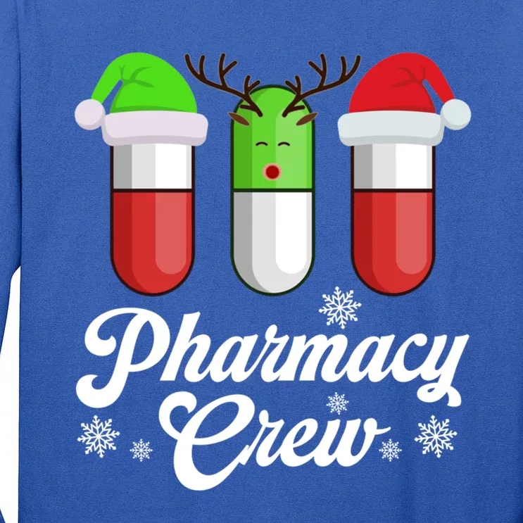 Pharmacy Husband Wife Crew Holiday Tech Idea Gift Tall Long Sleeve T-Shirt