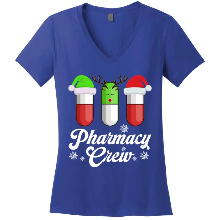 Pharmacy Husband Wife Crew Holiday Tech Idea Gift Women's V-Neck T-Shirt