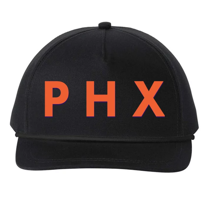 PHX Phoenix Basketball Logo Snapback Five-Panel Rope Hat