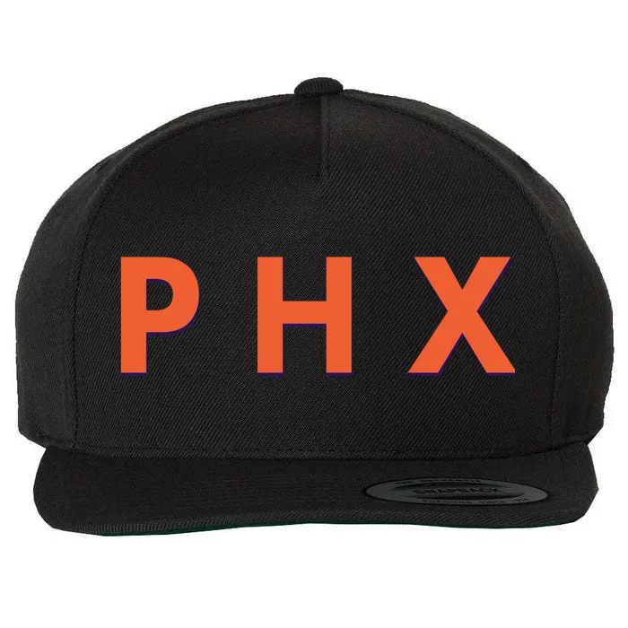 PHX Phoenix Basketball Logo Wool Snapback Cap