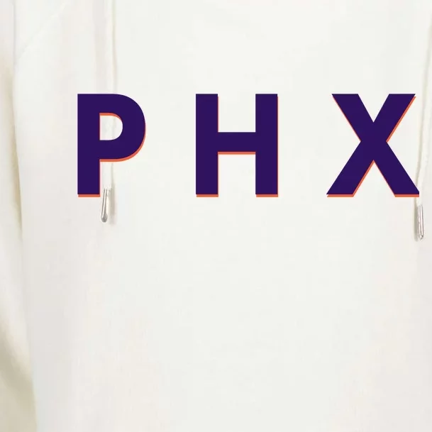 PHX Phoenix Basketball Logo Womens Funnel Neck Pullover Hood