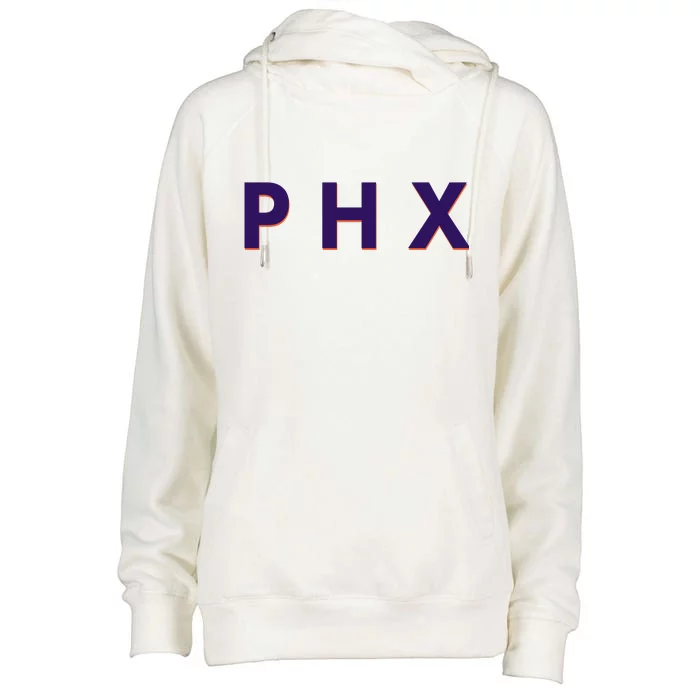 PHX Phoenix Basketball Logo Womens Funnel Neck Pullover Hood