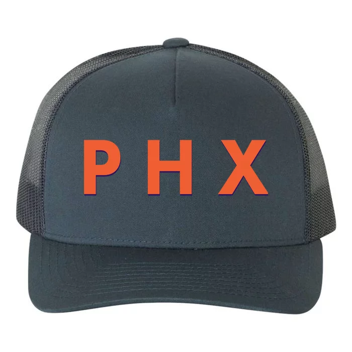 PHX Phoenix Basketball Logo Yupoong Adult 5-Panel Trucker Hat